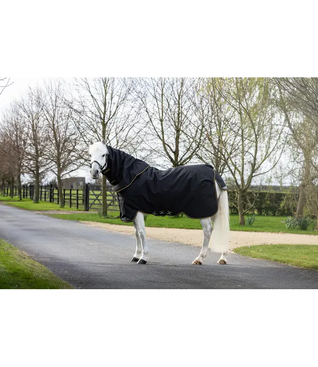 ALOGA PONY PRO TURNOUT 200g & HOOD - Black & Orange