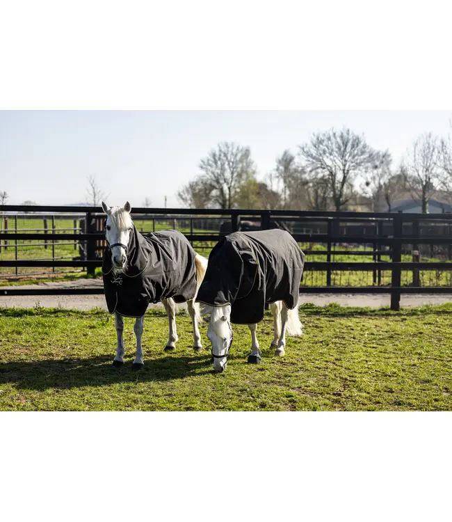 ALOGA PONY PRO TURNOUT 200g & HOOD - Black & Orange