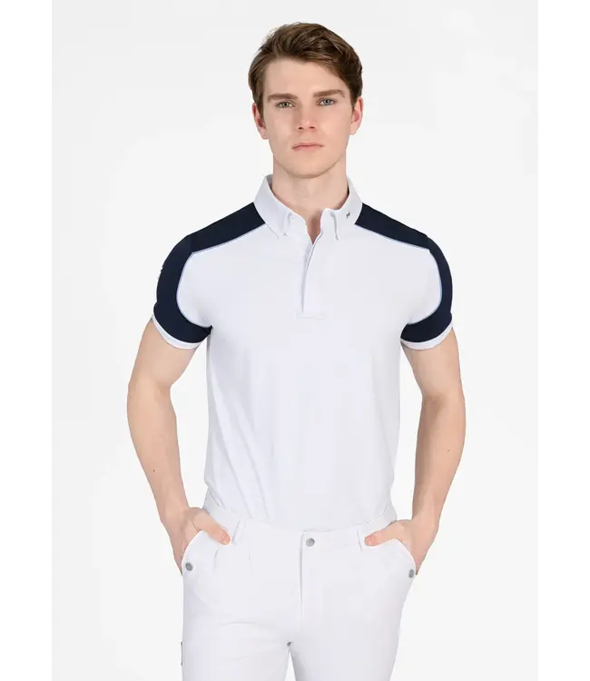 MAXIMILIAN PIVOT SHOW SHIRT - White/Navy