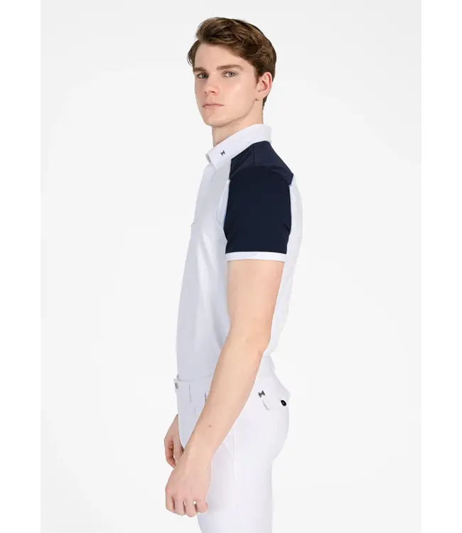 MAXIMILIAN PIVOT SHOW SHIRT - White/Navy
