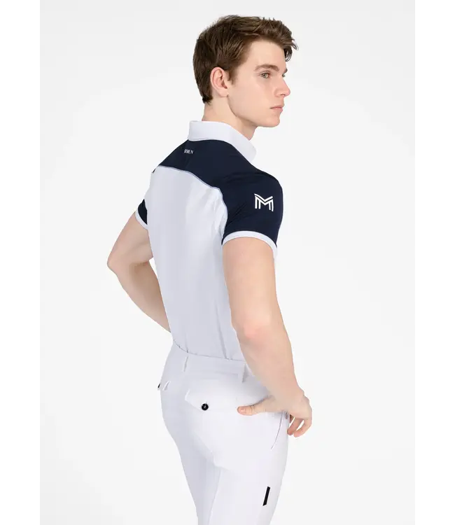 MAXIMILIAN PIVOT SHOW SHIRT - White/Navy