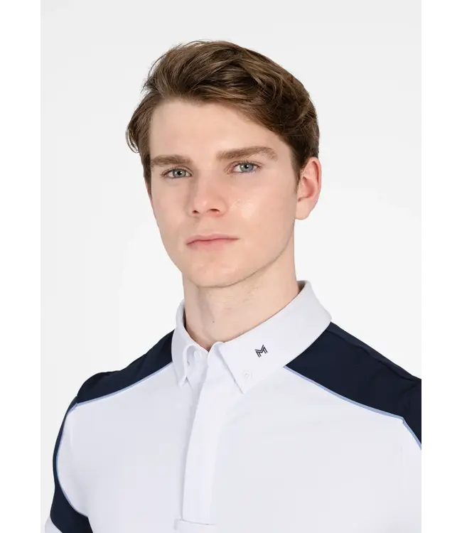 MAXIMILIAN PIVOT SHOW SHIRT - White/Navy