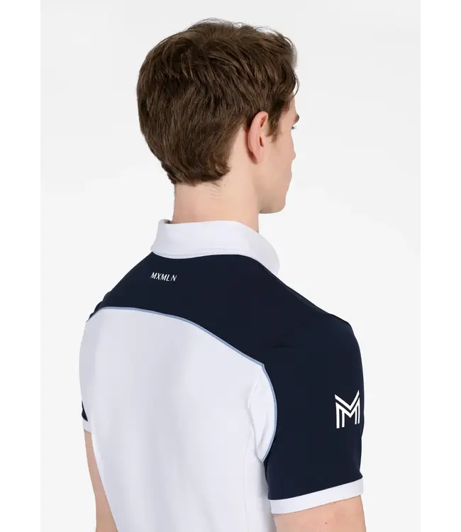 MAXIMILIAN PIVOT SHOW SHIRT - White/Navy