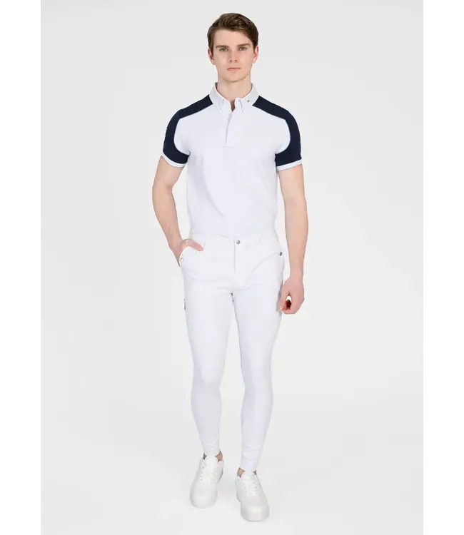 MAXIMILIAN PIVOT SHOW SHIRT - White/Navy