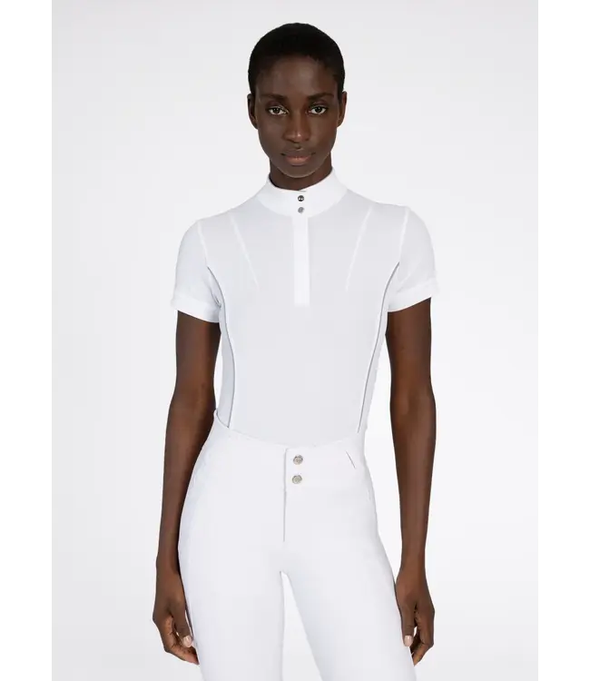 MAXIMILIAN NOVA SHORT SLEEVE SHOW SHIRT - White