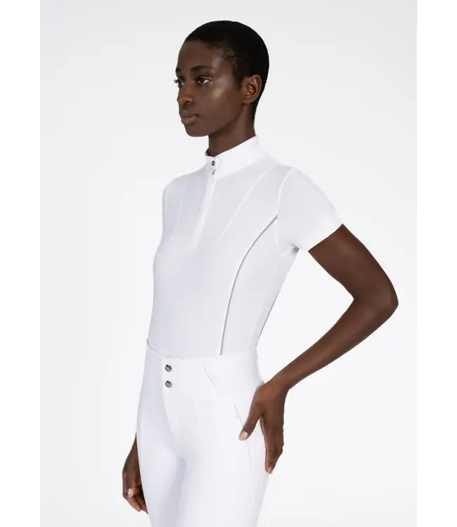 MAXIMILIAN NOVA SHORT SLEEVE SHOW SHIRT - White