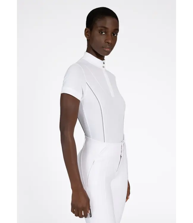 MAXIMILIAN NOVA SHORT SLEEVE SHOW SHIRT - White