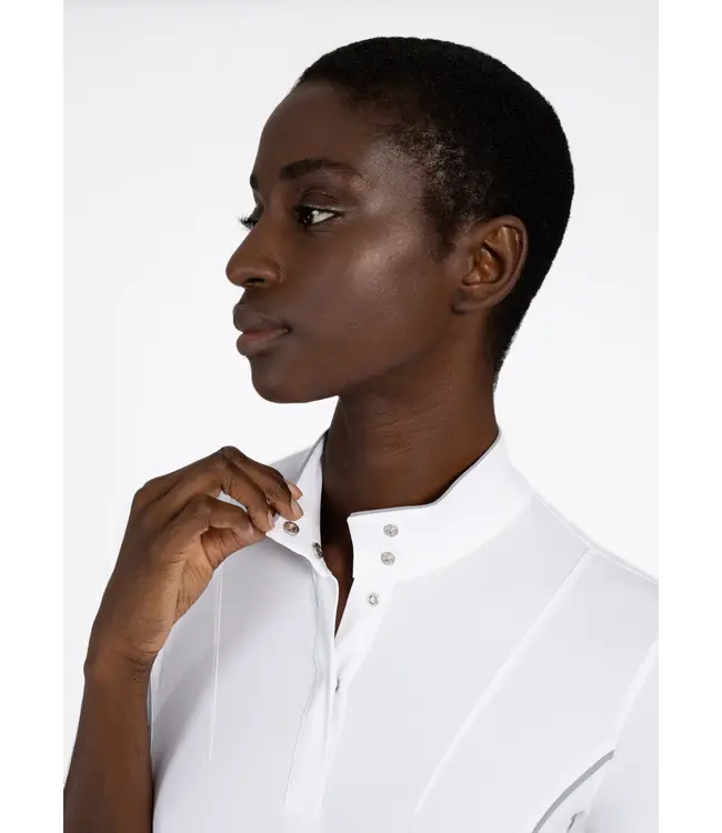 MAXIMILIAN NOVA SHORT SLEEVE SHOW SHIRT - White