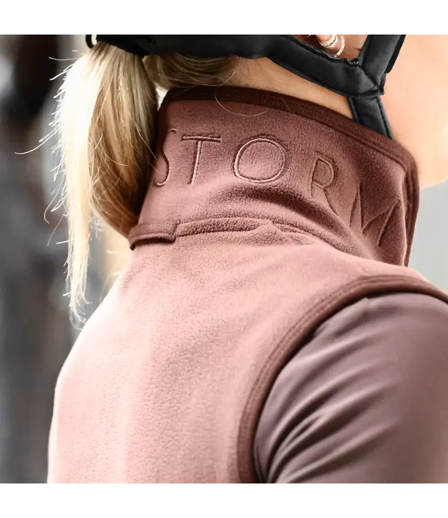 SANDSTORM COUNTRY FLEECE GILET  - Chocolate