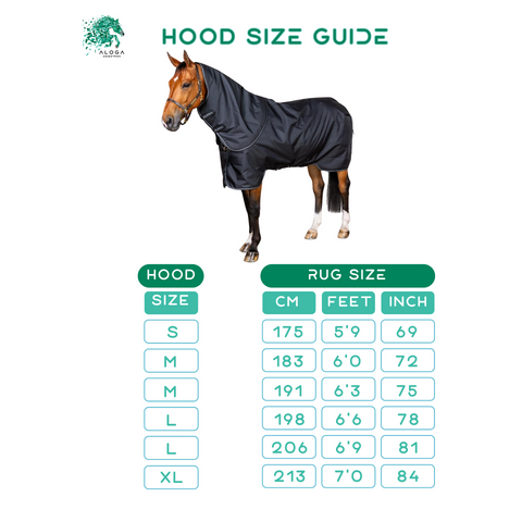 Aloga Hood Size Guide