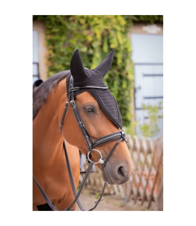 PADDOCK SOUNDLESS LONG COTTON FLY VEIL - Black