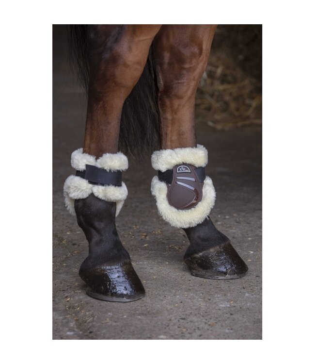 NORTON XTR SHEEPSKIN FETLOCK BOOTS - Brown