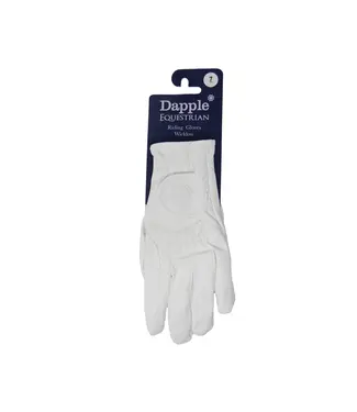 Dapple DAPPLE WICKLOW RIDING GLOVES - White
