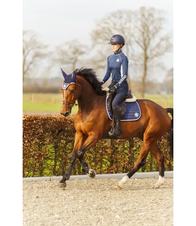 DAPPLE GP SADDLE PAD - Navy/White