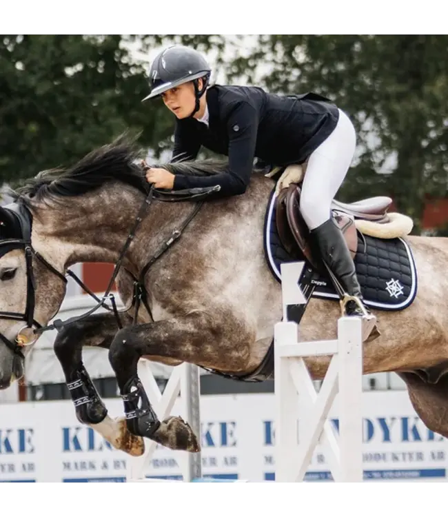 DAPPLE GP SADDLE PAD - Black/White