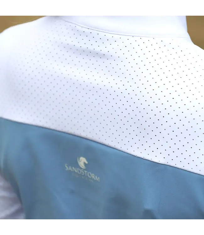 SANDSTORM SHOW SHIRT - White & Endless Sky Blue