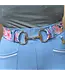 Sandstorm Equestrian SANDSTORM GOLD LOGO SNAFFLE BELT - Pastel Floral Print