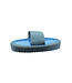EquiSential TWO TONED RUBBER CURRY COMB - Blue/Grey