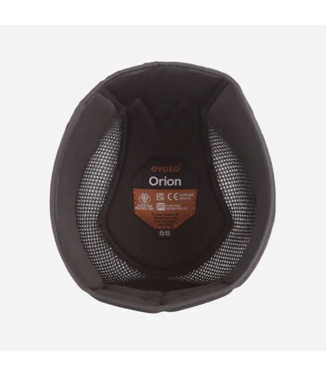 EVOKE ORION REMOVABLE CROWN PADDED HELMET LINER - Black