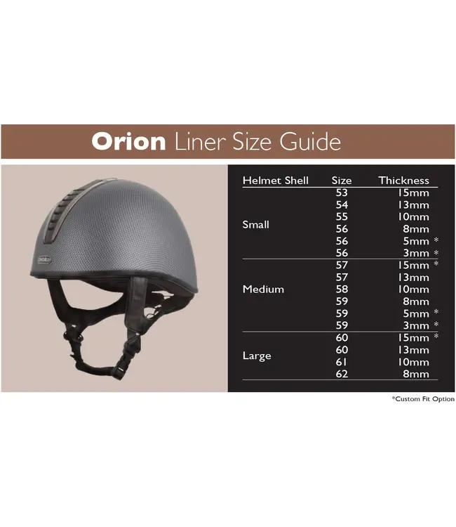 EVOKE ORION REMOVABLE CROWN PADDED HELMET LINER - Black