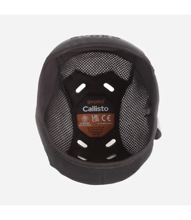 EVOKE CALLISTO REMOVABLE CROWN PADDED HELMET LINER - Black