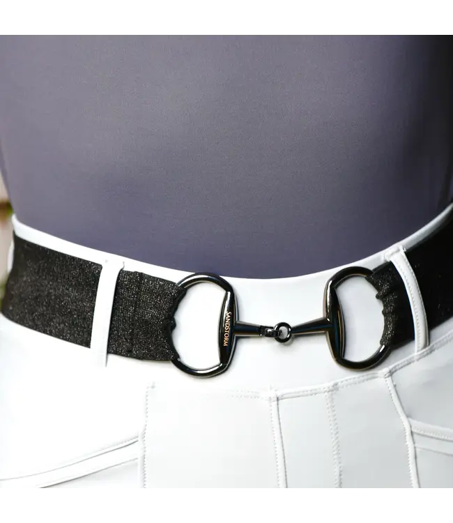 SANDSTORM GOLD SNAFFLE BELT - Shimmer Black