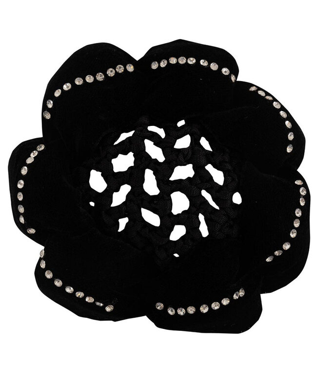 BR MAGNOLIA SCRUNHIE & BUN SET - Black