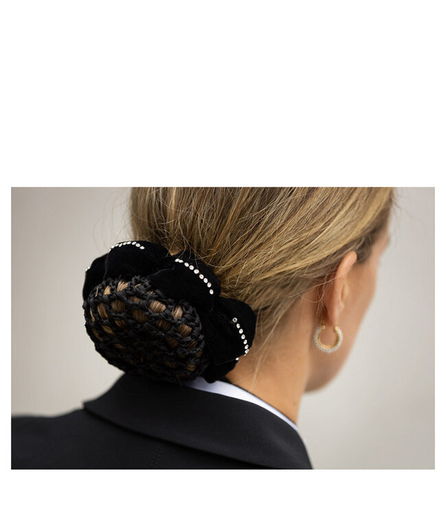 BR MAGNOLIA SCRUNHIE & BUN SET - Black