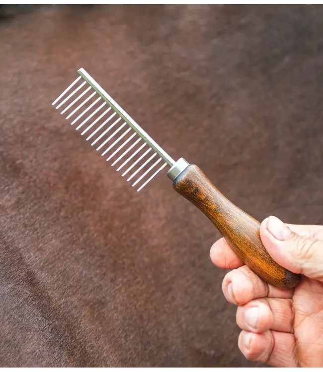GLAS EQUINE WOODEN PLAITING COMB