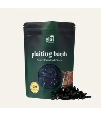 Glas Equine GLAS EQUINE PLAITING BANDS - Black
