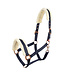 Imperial Riding IRH CLASSIC FUR HEADCOLLAR - Navy Rose Gold