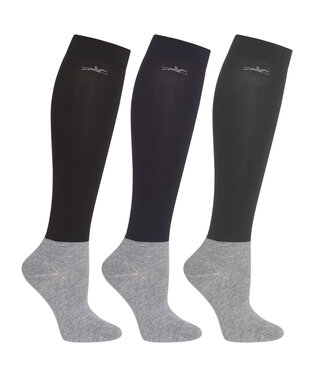 Schockemohle SCHOCKEMOHLE SHOW SOCKS 3 Pack - Navy/Black/Grey