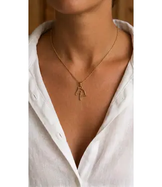 Dazzle DAZZLE PENNY HORSEHEAD NECKLACE Dazzle DAZZLE PENNY HORSEHEAD NECKLACE
