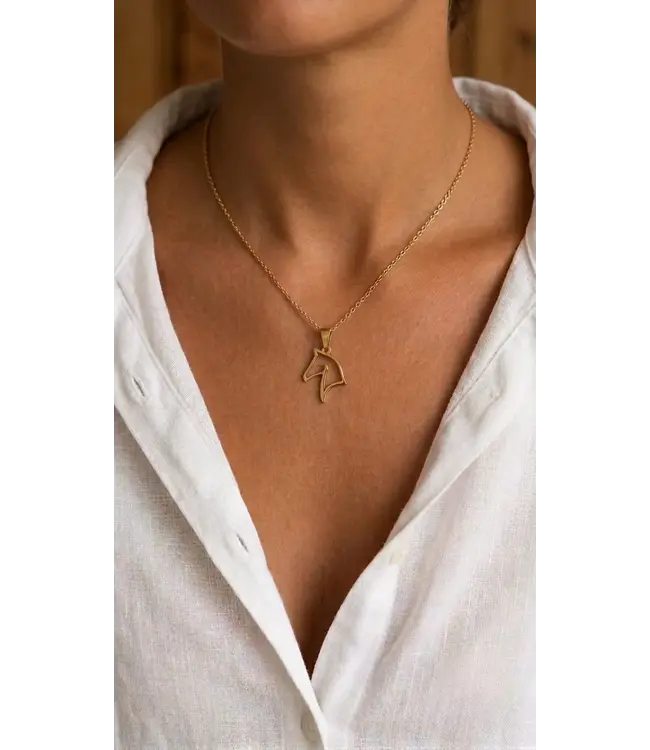 DAZZLE HORSEHEAD NECKLACE
