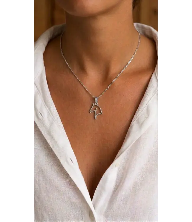 DAZZLE HORSEHEAD NECKLACE