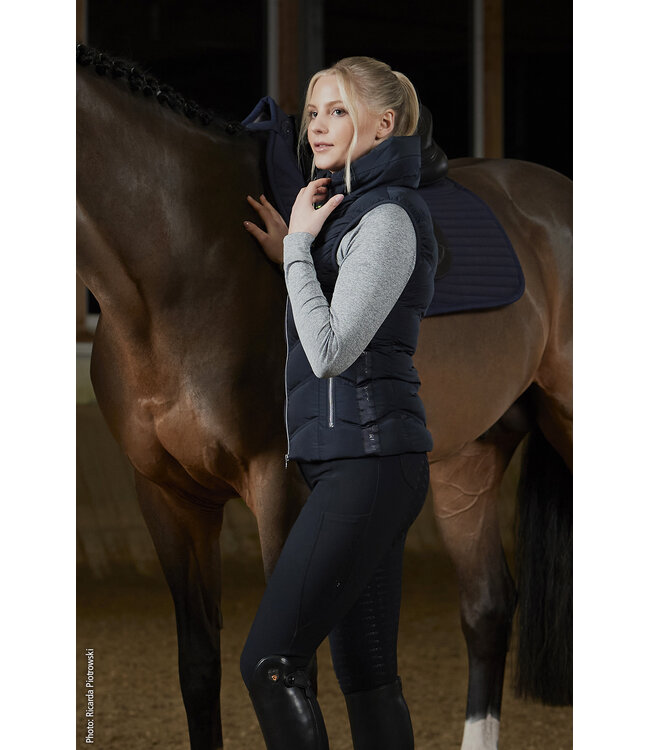 SCHOCKEMOHLE AW26  SP MARLEEN STYLE GILET - Dark Navy