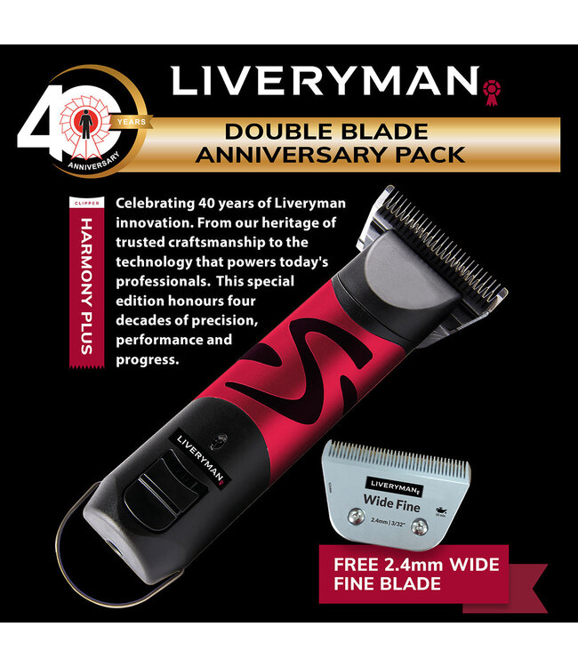 LIVERYMAN HARMONY PLUS with 2.4mm Wide/Fine DOUBLE BLADE