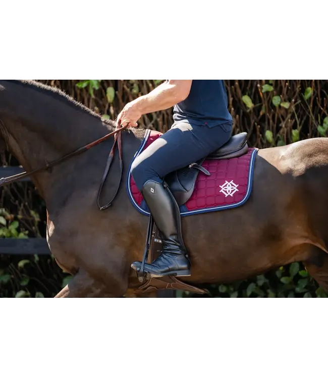 DAPPLE GP SADDLE PAD - Burgundy/Navy