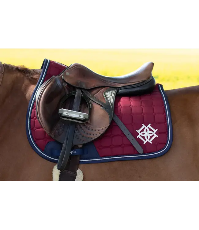 DAPPLE GP SADDLE PAD - Burgundy/Navy