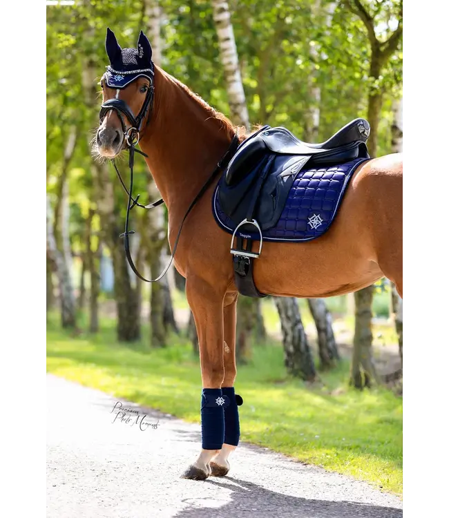 DAPPLE GP SADDLE PAD - Oxford Blue Diamonte