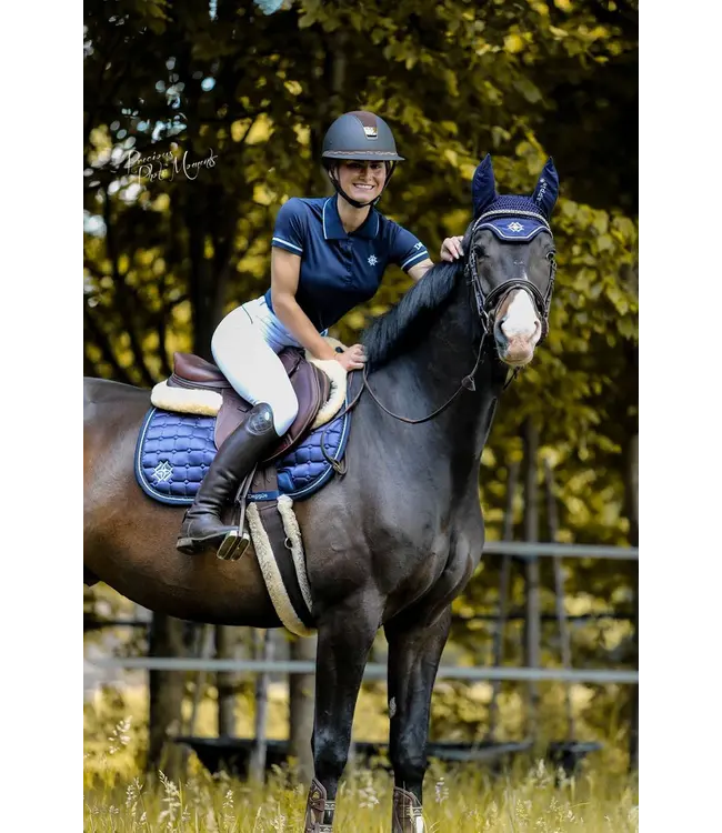 DAPPLE GP SADDLE PAD - Oxford Blue Diamonte