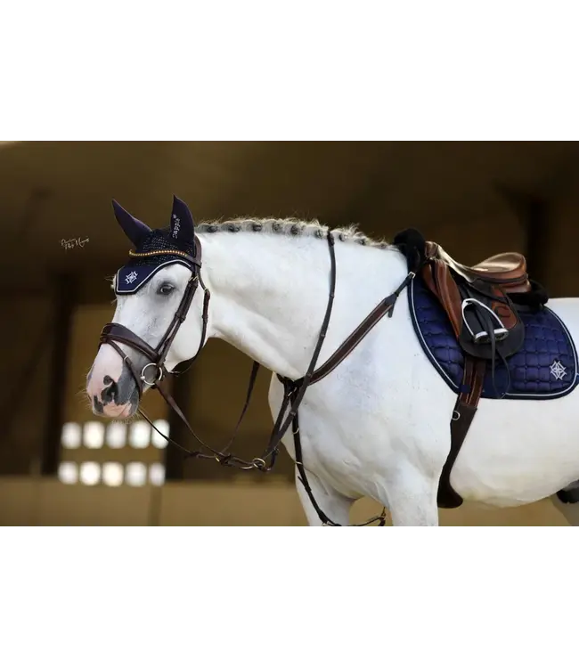 DAPPLE GP SADDLE PAD - Oxford Blue Diamonte