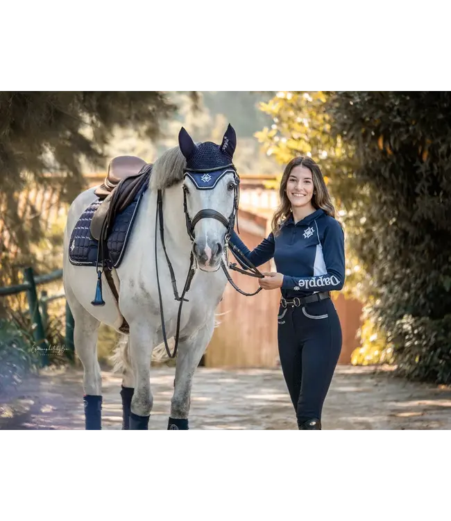 DAPPLE GP SADDLE PAD - Oxford Blue Diamonte