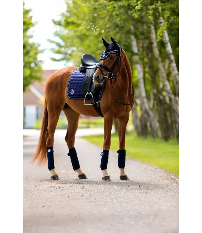 DAPPLE GP SADDLE PAD - Oxford Blue Diamonte