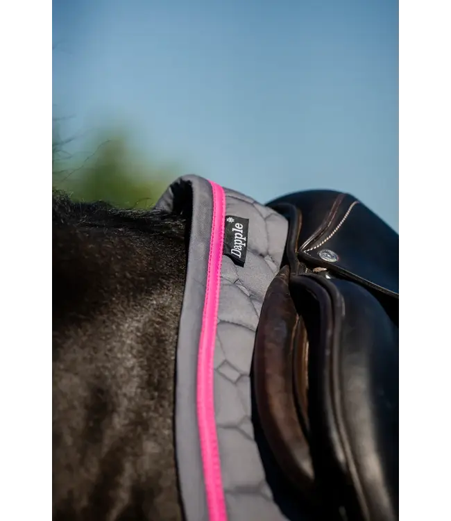 DAPPLE GP SADDLE PAD - Grey/Fushia