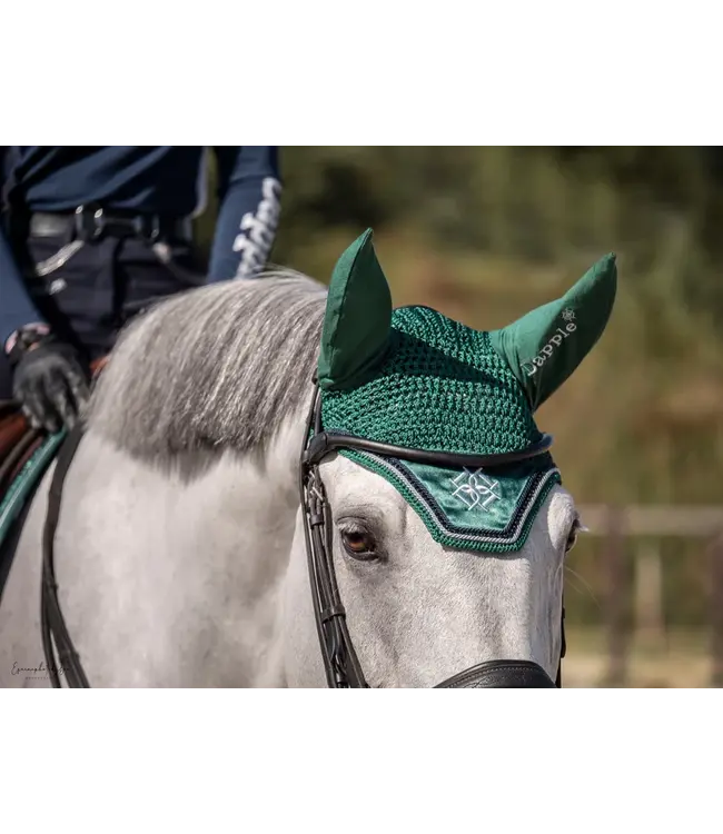 DAPPLE FLY VEIL - Emerald Green Diamonte
