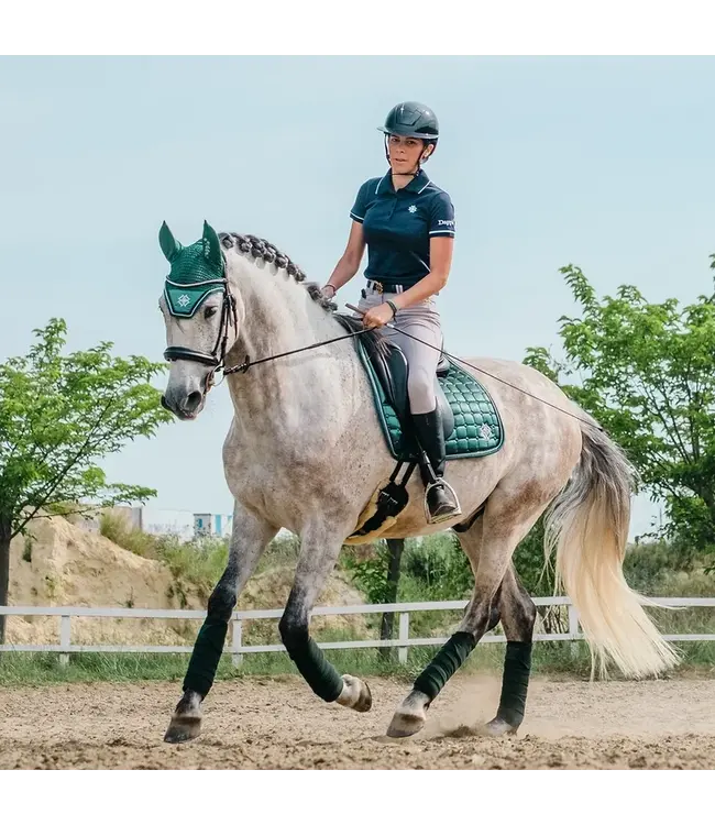 DAPPLE FLY VEIL - Emerald Green Diamonte