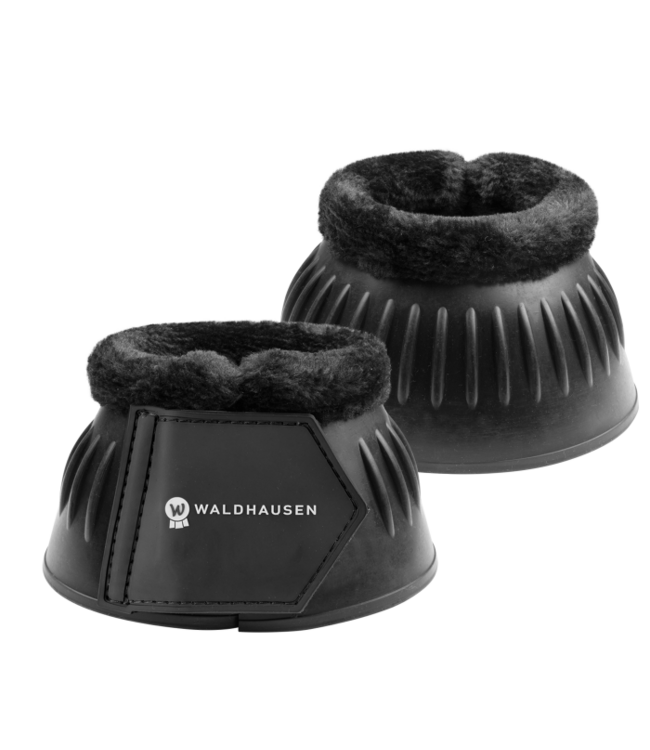 WALDHAUSEN RUBBER BELL BOOTS WITH SYNTHETIC FUR  - Black