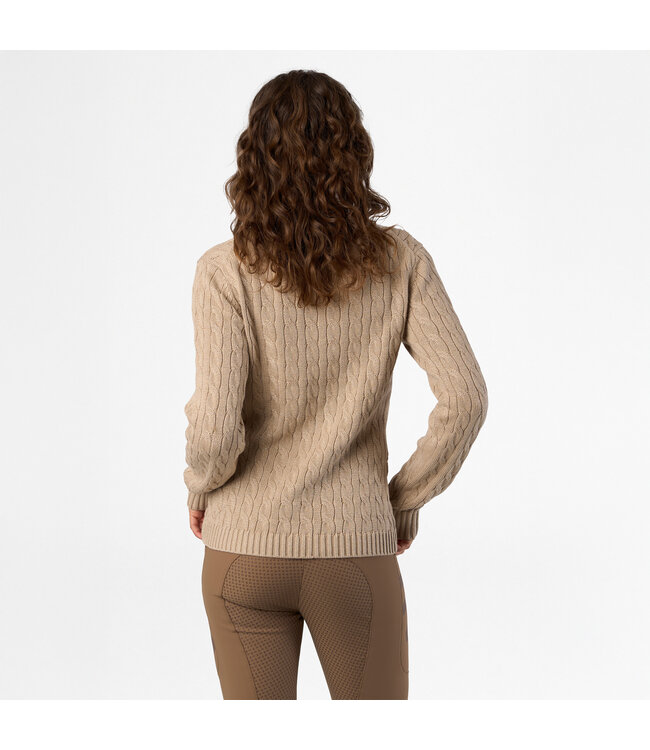 HVP JANE CABLE KNIT PULOVER - Chalk