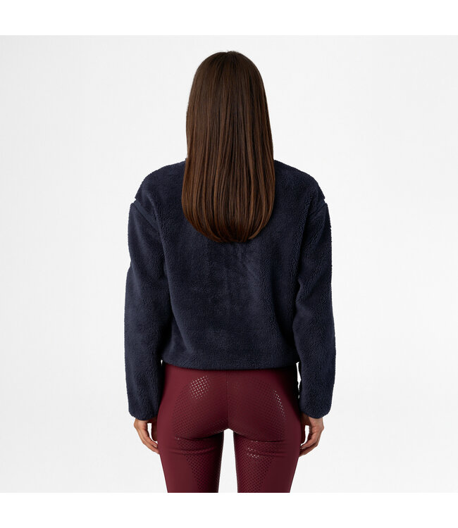 HVP ROSINE FLEECE HALF ZIP SWEATER - Navy